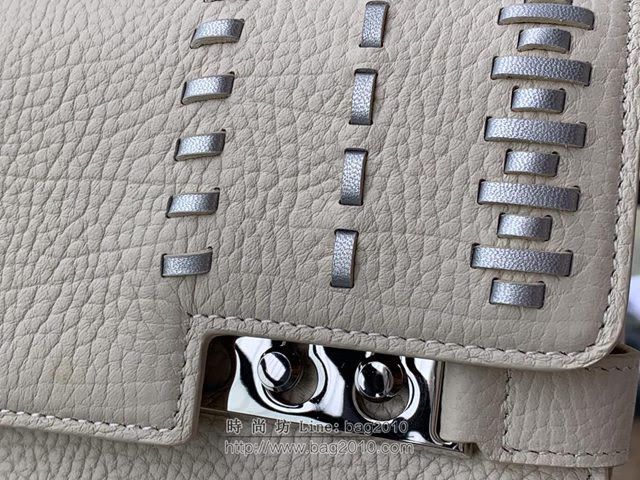 DELVAUX女包 全球限量編織款 Tempete Tribal Stitch系列 德爾沃女手提包 中號 Delvaux單肩斜跨女包 DL0028編織白色  fcs1210